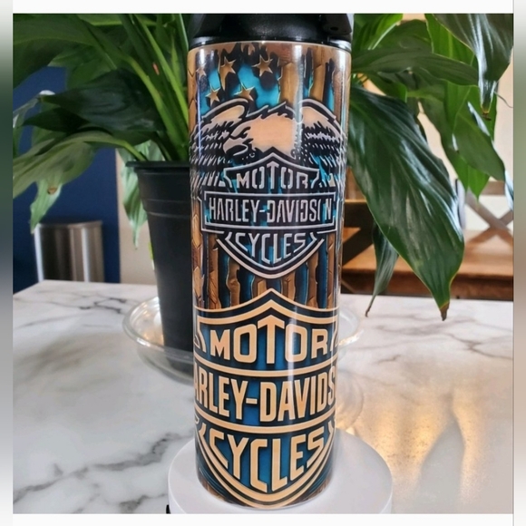Harley-Davidson Eagle 20oz Tumbler with duo lids 🎉sale - Picture 11 of 11